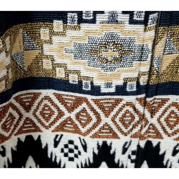 Fashion Bug Vtg Southwest Tapestry Woven Zip Up Shacket Jacket Womens Sz L - Picture 4 of 7